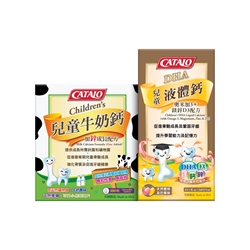 CATALO Children’s Milk Calcium Formula (Zinc Added*) 100 Chewable Tablets (50s x 2) ＆ CATALO Children’s DHA Liquid Calcium(with Omega-3, Magnesium, Zinc & D3) 240ml (3 boxes)