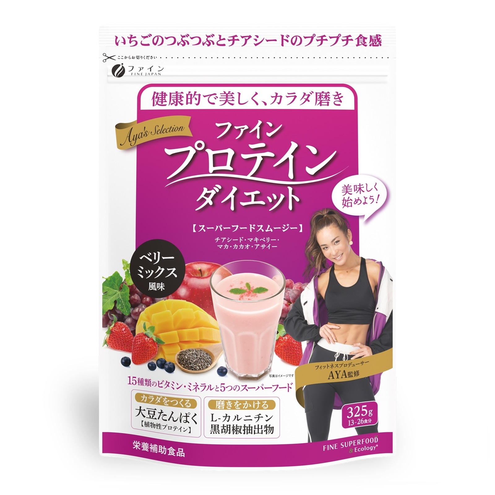 FINE JAPAN ® AYA'S Selection Protein Diet (Berry Mix) 325g Protein ESDlife健康網購