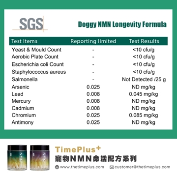 圖片 TimePlus+ Doggy 犬用 NMN 命活配方 NMN Longevity Formula 60粒