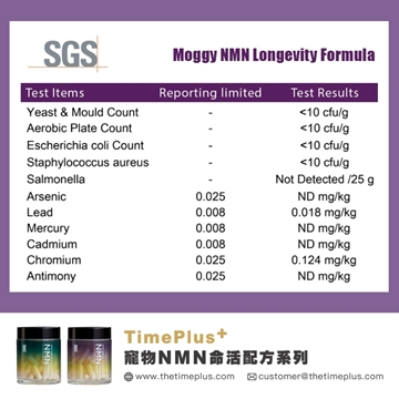 圖片 TimePlus+ Moggy 貓用 NMN 命活配方 Moggy NMN Longevity Formula 60粒