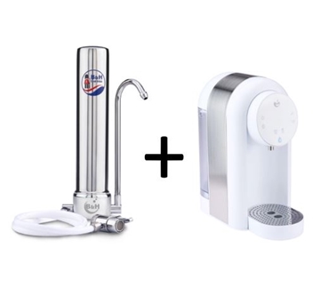 Picture of B&amp;H Royal Guard CTO Plus Countertop Stainless Steel Ceramic Water Filter One Machine One Core + Maison Smart Home Instant Water Heater[Original Licensed]