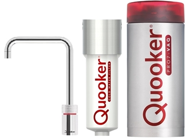 Picture of Quooker Nordic Square Stainless Steel Single Faucet + Pro 7 External Boiling Water Tank (Basic Installation &amp; Free Shipping Included) [Original Licensed]