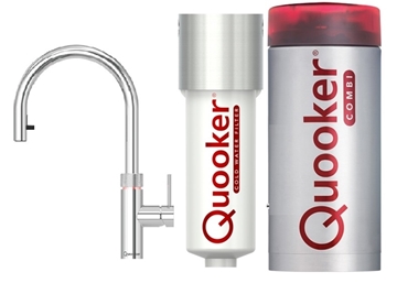 Picture of Quooker Flex Stainless Steel Integrated Faucet + COMBI+ System (Basic Installation &amp; Free Shipping Included) [Original Licensed]