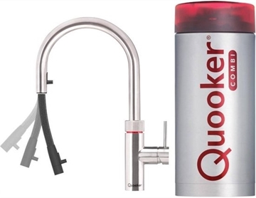 Picture of Quooker Flex Stainless Steel Integrated Faucet + COMBI+ System (Basic Installation &amp; Free Shipping Included) [Original Licensed]