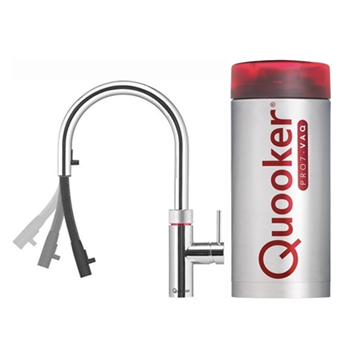 Picture of Quooker Flex Stainless Steel Integrated Faucet + Pro 7 External Boiling Water Tank (Basic Installation &amp; Free Shipping Included) [Original Licensed]