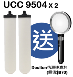 Doulton UCC9504 filter element (2 pieces combination price) (free Doulton shower with filter element)