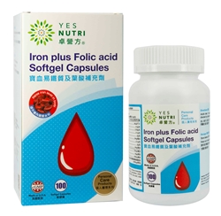 YesNutri Iron plus Folic acid Softgel Capsules 