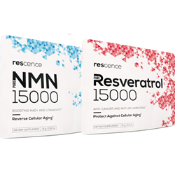 Rescence Pure NMN 15000 & Pure Resveratrol 15000