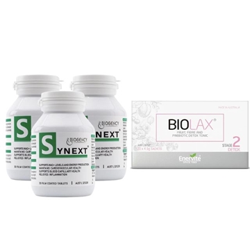 图片 Biogency Synext 30粒3樽及Enervite Biolax 益生元2号20包