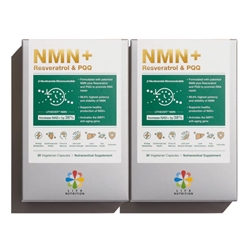 LIFE Nutrition NMN+ Resveratrol & PQQ 30 Capsules x 2 boxes