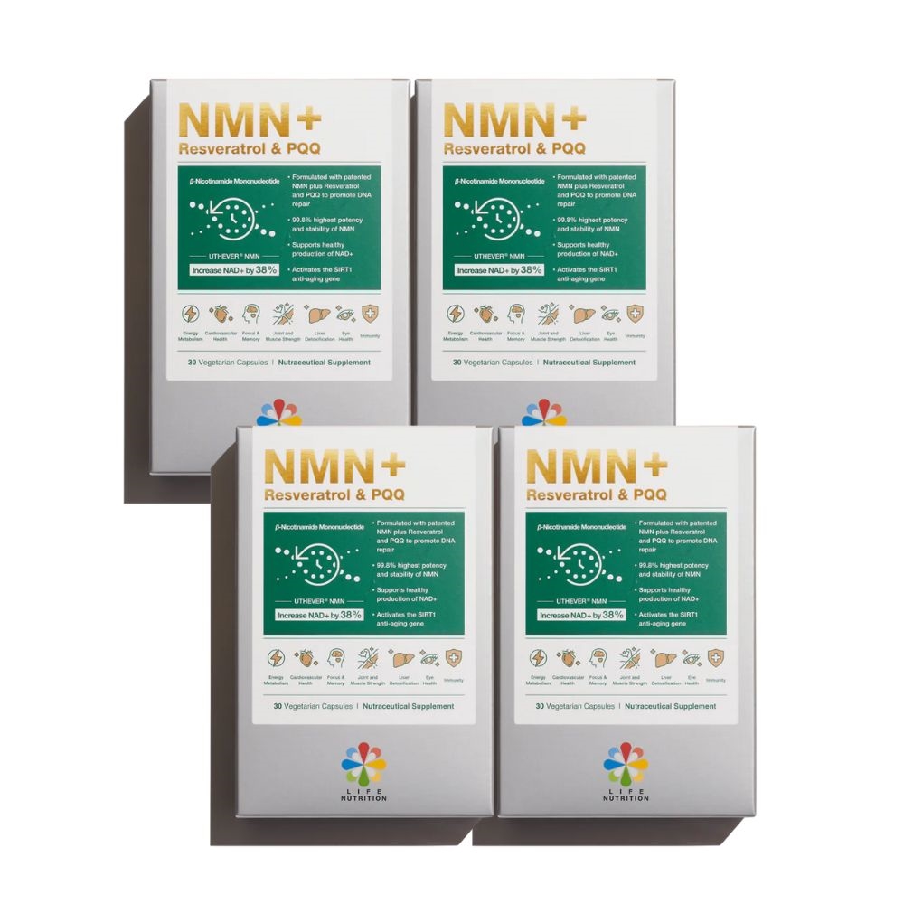 【胡杏兒代言】LIFE Nutrition NMN+(30粒)4盒優惠裝