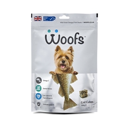 Woofs Cod Cubes Treat for Dogs 100g
