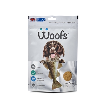 Picture of Woofs Cod Cookies Treat for Dogs 150g
