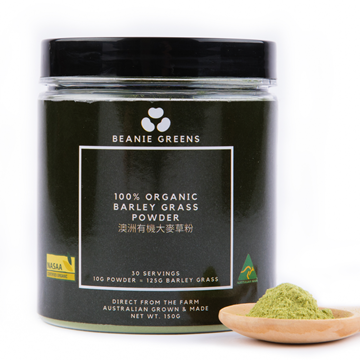 Picture of Beanie 100% Australian Organic Barley Grass Powder (30 days)