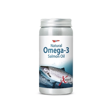 Picture of aXimed Natural Omega-3 Salmon Oil 100 Capsules