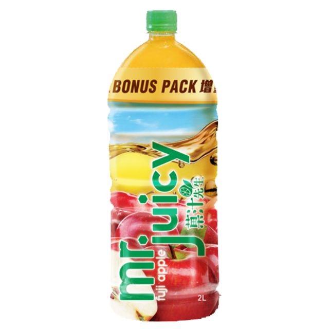Mr Juicy Fuji Apple Drink 2L x 6 Bottles Juice health.ESDlife