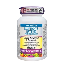 Webber Naturals Blue Light & Dry Eyes Protection Formula 30 Softgels