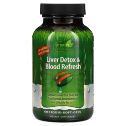 Irwin Naturals Liver Detox & Blood Refresh 60 Liquid Soft-Gels