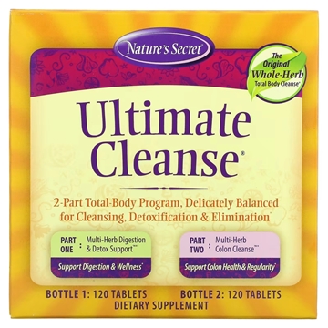 Picture of Nature's Secret Ultimate Cleanse 2 Part Total-Body Program(2 Bottles) 120 Tablets Each