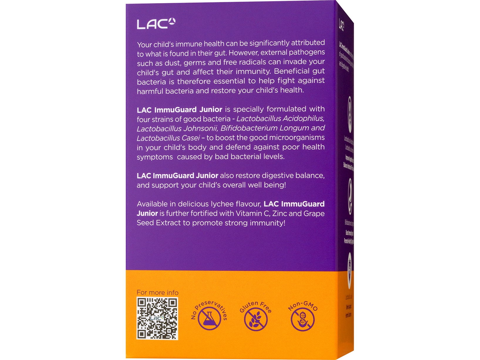 LAC ImmuGuard Junior 30 Jelly Sticks | Probiotics | health.ESDlife