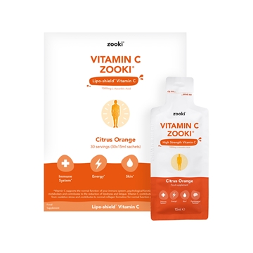 Picture of Vitamin C Zooki (1000mg) (Citrus Orange) 30 sachets x15ml