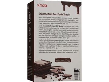 Picture of XNDO PROTEIN MCT SHAKE CHOCOLATE 45G x 18 SACHETS