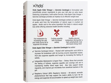 Picture of XNDO APPLE CIDER VINEGAR + GARCINIA CAMBOGIA (30 STICKS)