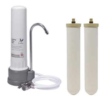 Picture of Doulton M12 Series HIP-CT + (Total 2 BTU 2501 Filter Cartridges) Countertop Water Filter free Fachioo F-3-shower filter [Original Product] [Licensed Import]