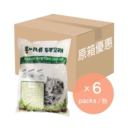 【原箱优惠】Petsuperpet 特级豆腐猫砂 (绿茶味) 7公升装x 6包