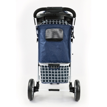 Picture of My Baby Pet Life EASY GO! One Hand Fold Pet Stroller (Blue/Black)