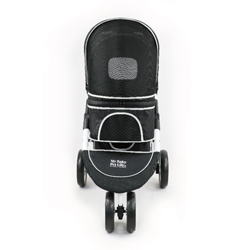 Picture of My Baby Pet Life EASY GO! One Hand Fold Pet Stroller (Blue/Black)