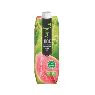 Picture of Mr Juicy 100% Pink Guava & Grape Juice 1L x 12 Bottles