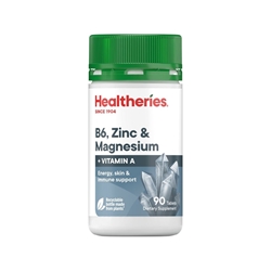 Healtheries B6 Zinc & Magnesium with Vitamin A Tablets 90s