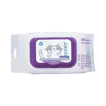 Picture of ODOUT Anti-bacterial Wet Wipes for Cat 50 Sheets