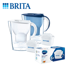 BRITA Marilla XL 3.5L filter jug (with 1 filter element) + Maxtra 6-pack of filter elements [original licensed]