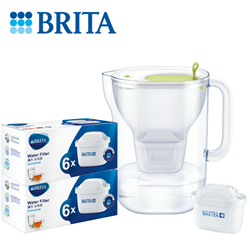 BRITA Style XL 3.6L LED濾水壺 (內附1濾芯)+12件裝濾芯 [原廠行貨]