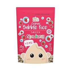 Baby Basic Organic bubble rice(Strawberry) 38g