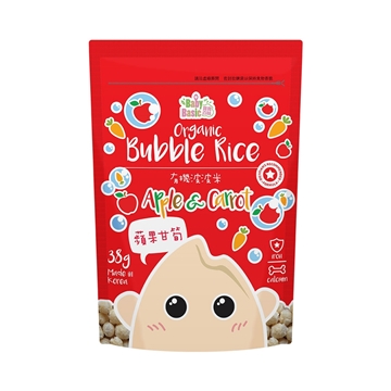 Picture of Baby Basic Organic bubble rice(apple&carrot) 38g