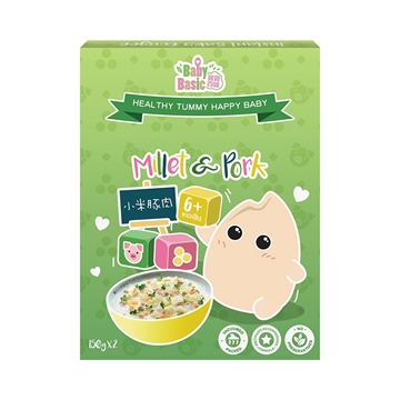 Picture of Baby Basic Organic instant Me-Me Congee (Millet Pork) 150gx2