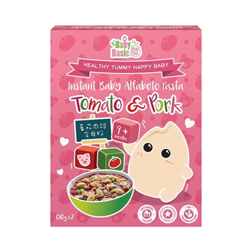 Picture of Baby Basic Instant Baby Alfabeto Pasta(Tomoto & Pork) 150gx2