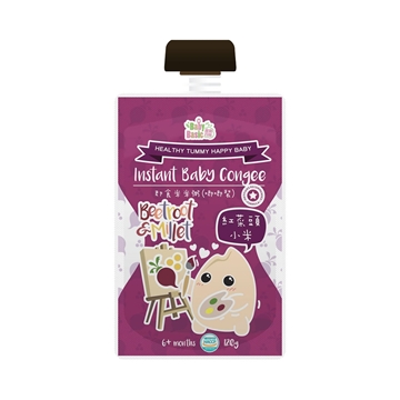 Picture of Baby Basic Baby Congee-Squeeze Pouch (Beetroot & Millet) 120g