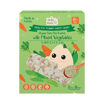 Picture of Baby Basic Organic Germ Rice Cracker - Mixed Vegetables 7.5gx8