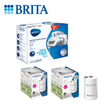 圖片 BRITA On Tap 濾菌龍頭式濾水器 (內附1濾芯) + 濾菌龍頭式濾水器濾芯 (2件裝) [原廠行貨]