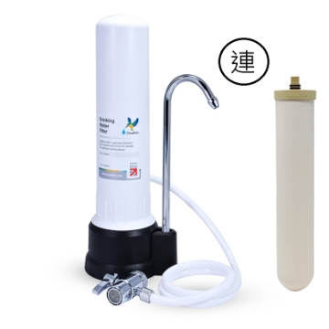 图片 Doulton 道尔顿 M12 系列 DCP104 (BTU 2501) 台上式滤水器 + BTU 2501 (套装)  [原厂行货] (送 洗芯海棉刷)