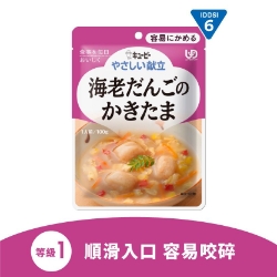 日本Kewpie 介護食品輕鬆咬系列 - 蔬菜滑蛋蝦丸 (100克) (Y1-6)