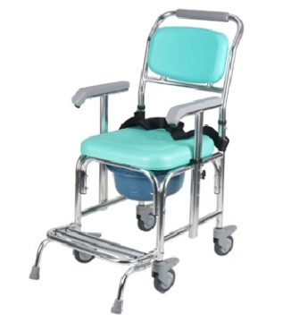 图片 银适 多功能带轮沐浴便椅