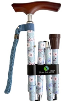 图片 银适 折合式拐杖 (多款颜色图案)