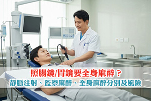 News: 照腸鏡/胃鏡要全身麻醉？拆解靜脈注射、監察麻醉、全身麻醉分別及風險