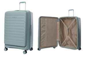VERAGE British Brand 25" Front-Opening & Center-Opening Luggage (Model 24061 - Light Blue)